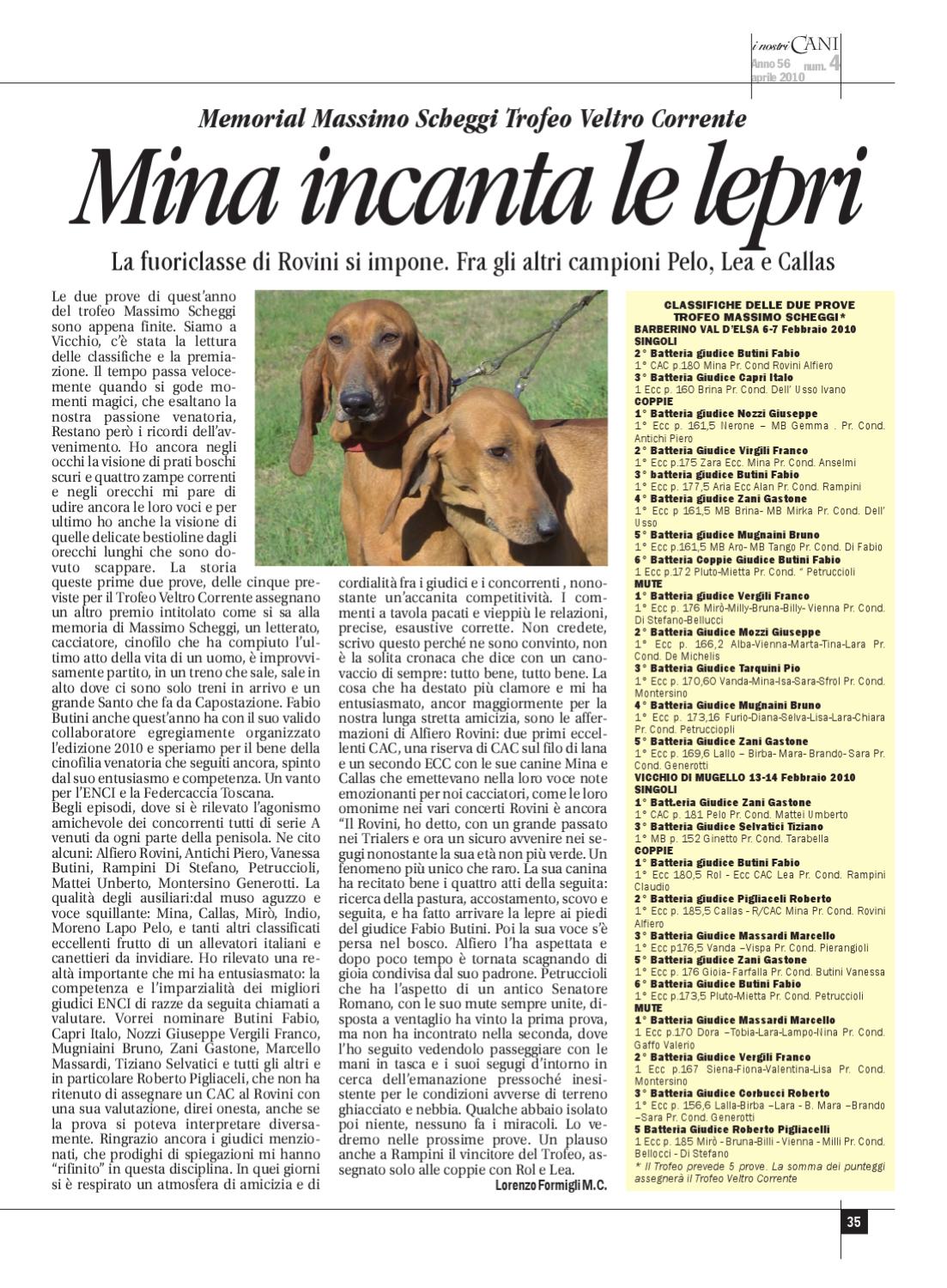 ISSUU INC aprile 2010 by ENCI Ente Nazionale Cinofilia Italiana