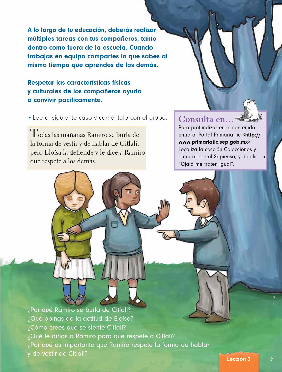 Formación Cívica y Ética 1er Grado.