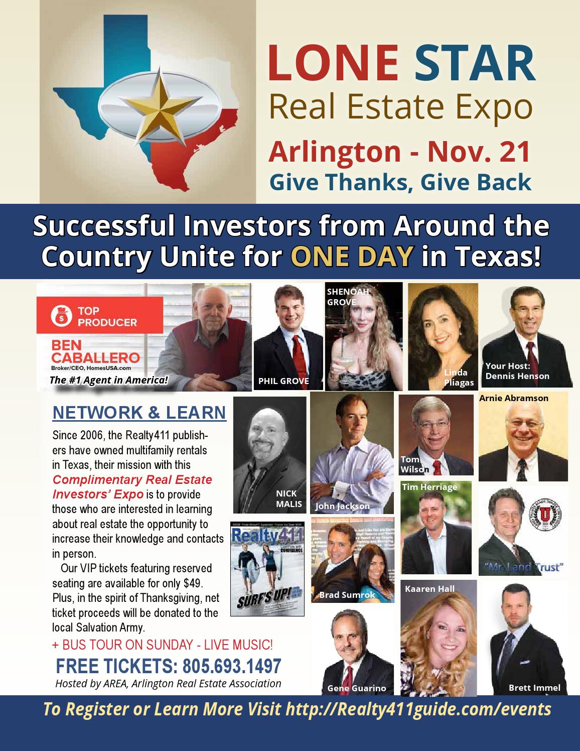 Lone Star Real Estate Investors' Expo Giving Thanks, Giving Back to