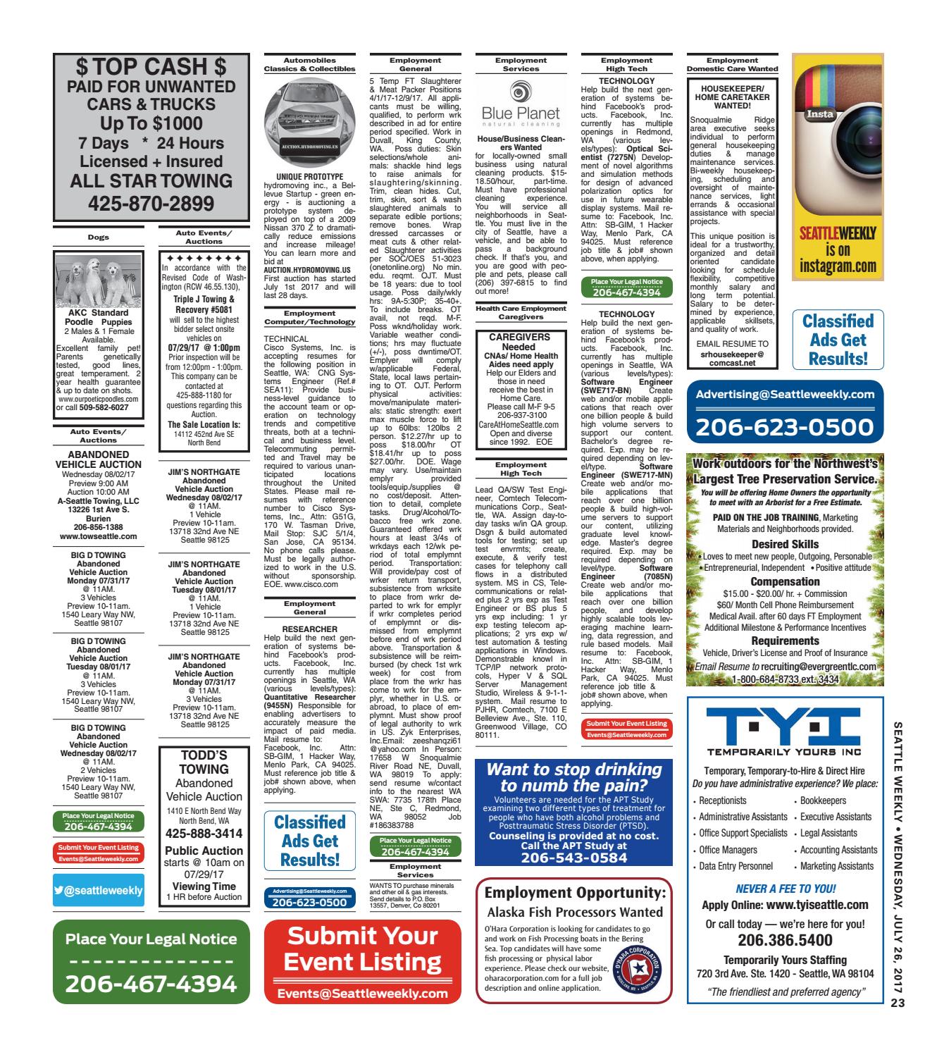 Seattle Times Want Ads - vheq5o2