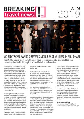 Breaking Travel News Special Edition - Arabian Travel Market 2019