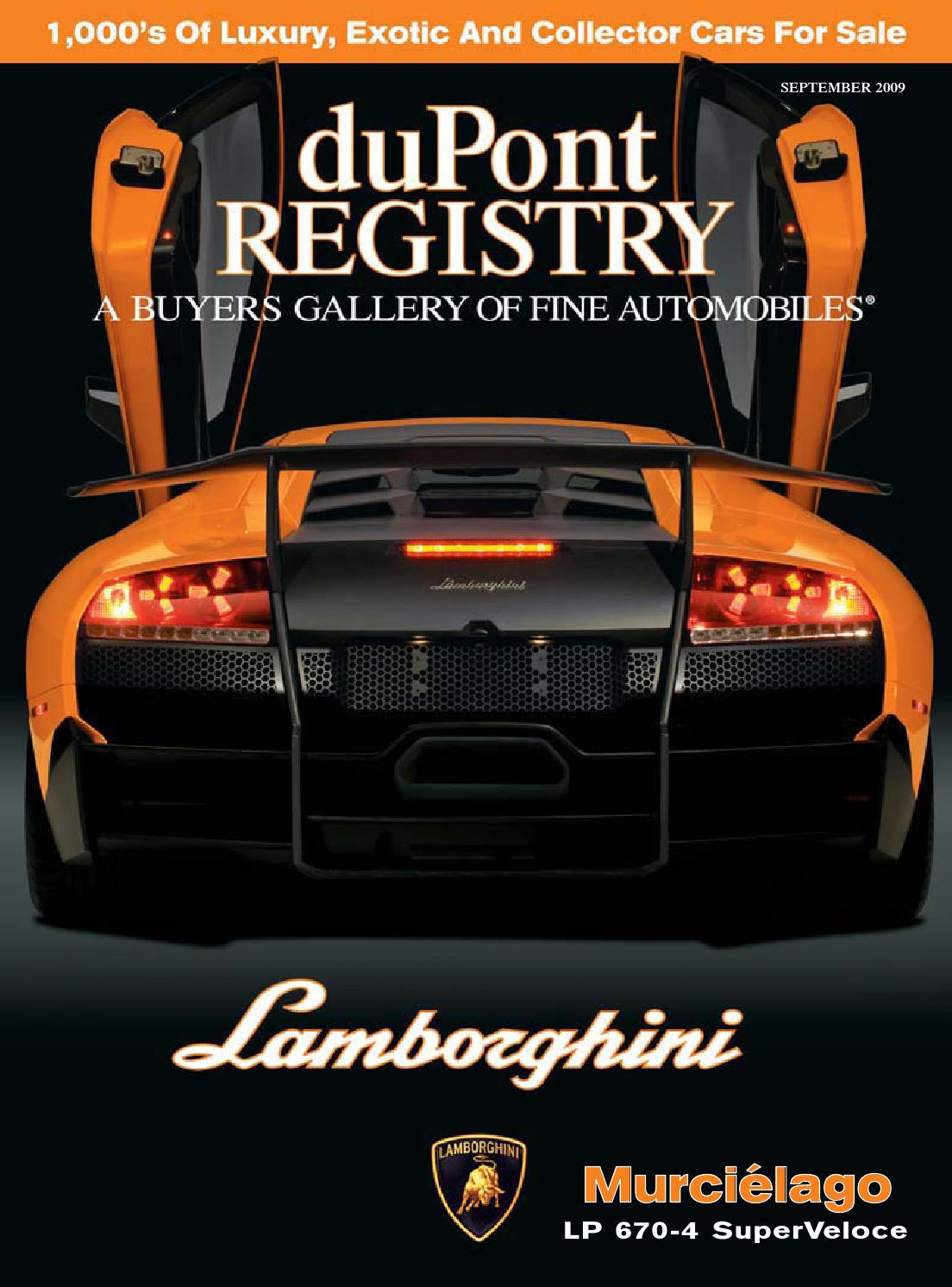 duPontREGISTRY Autos September 2009 by duPont REGISTRY issuu
