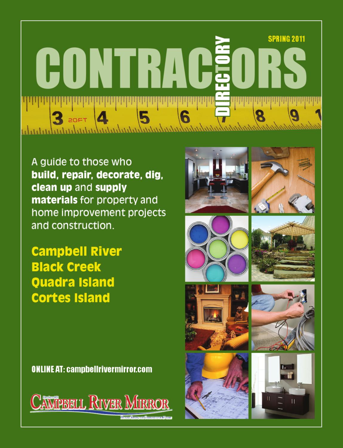 Contractor39s Directory March 4 2011 By Campbell River Mirror Issuu Contractor39s Directory March 4 2011 By Campbell River Mirror Issuu