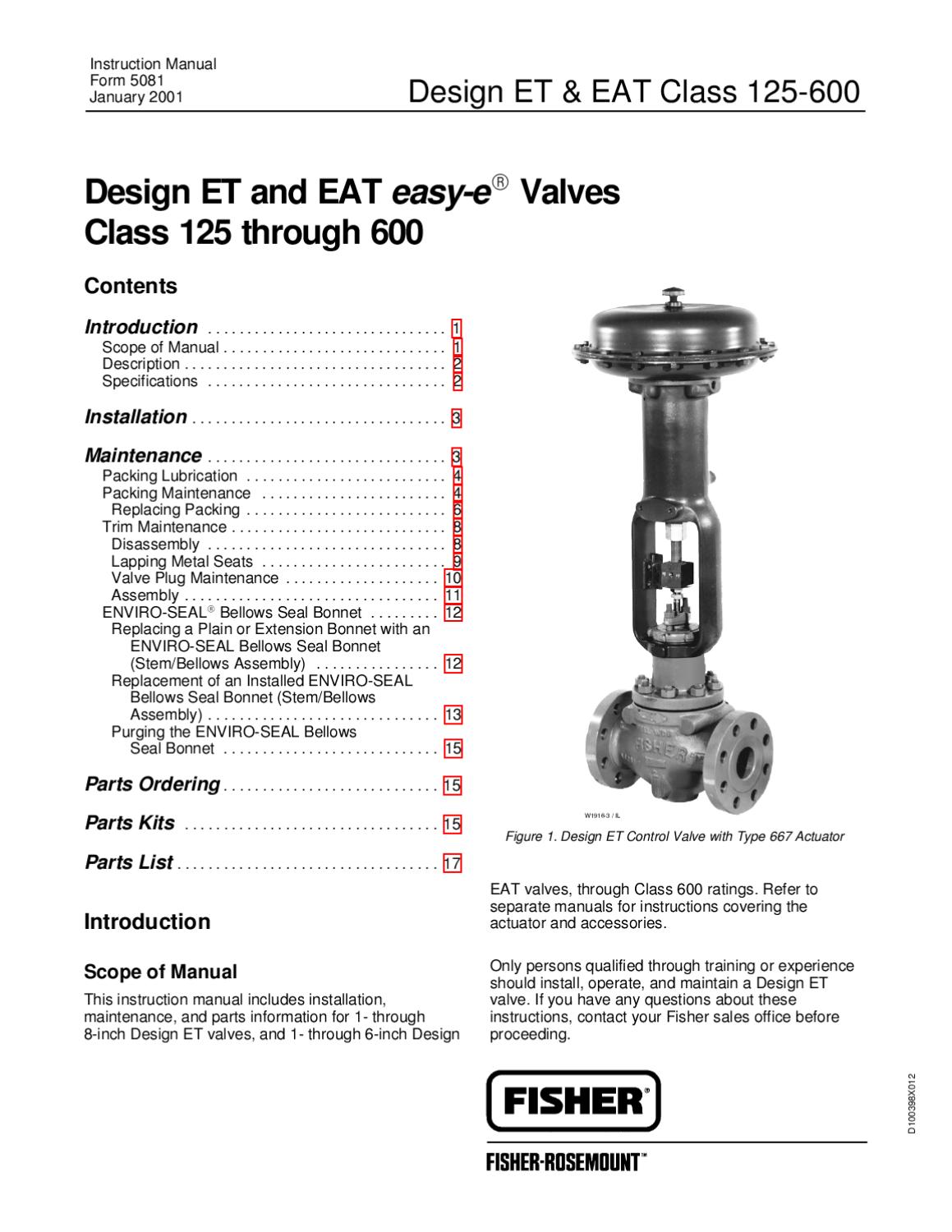 ETEAT Valve Instruction Manual by RMC Process Controls & Filtration