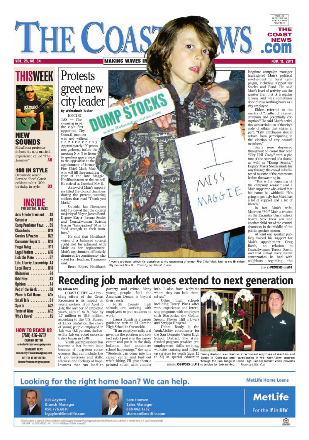 The Coast News Nov 11 2011 By Coast News Group Issuu The Coast News Nov 11 2011 By Coast News Group Issuu