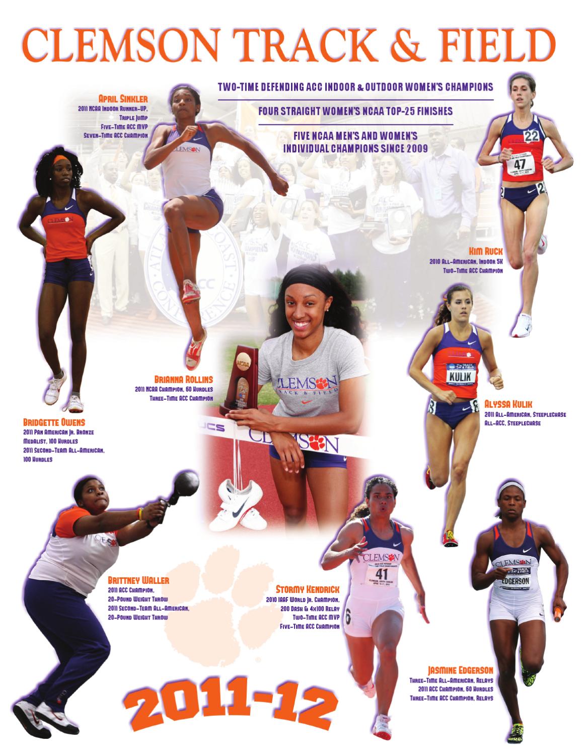 201112 Clemson Track & Field Media Guide by Clemson Tigers issuu
