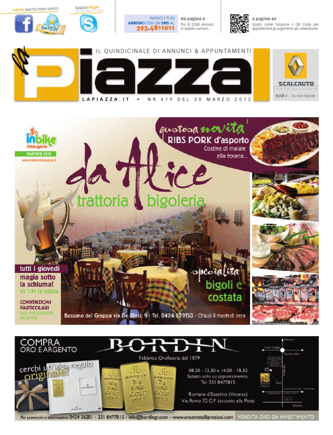 La piazza 428 by la piazza di cavazzin daniele issuu Tavolini pieghevoli usati x ristorazione