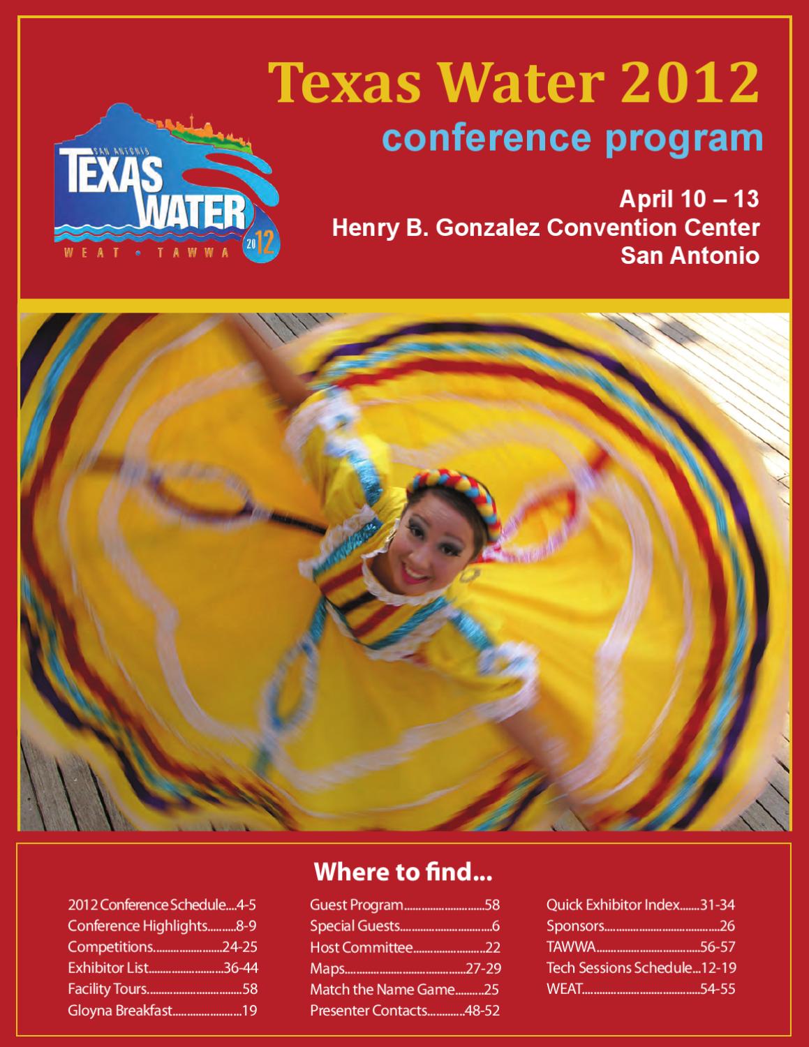 Texas Water 2012 Program by TEXAS AWWA issuu