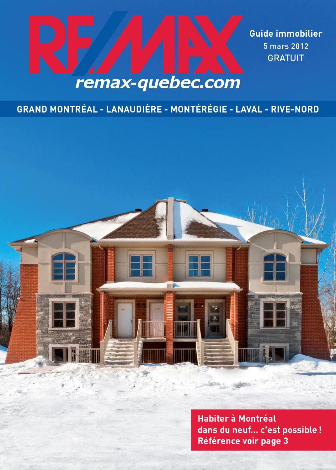 QUEBEC Remax Montreal 05 Mar., 2012 by YP NextHome issuu