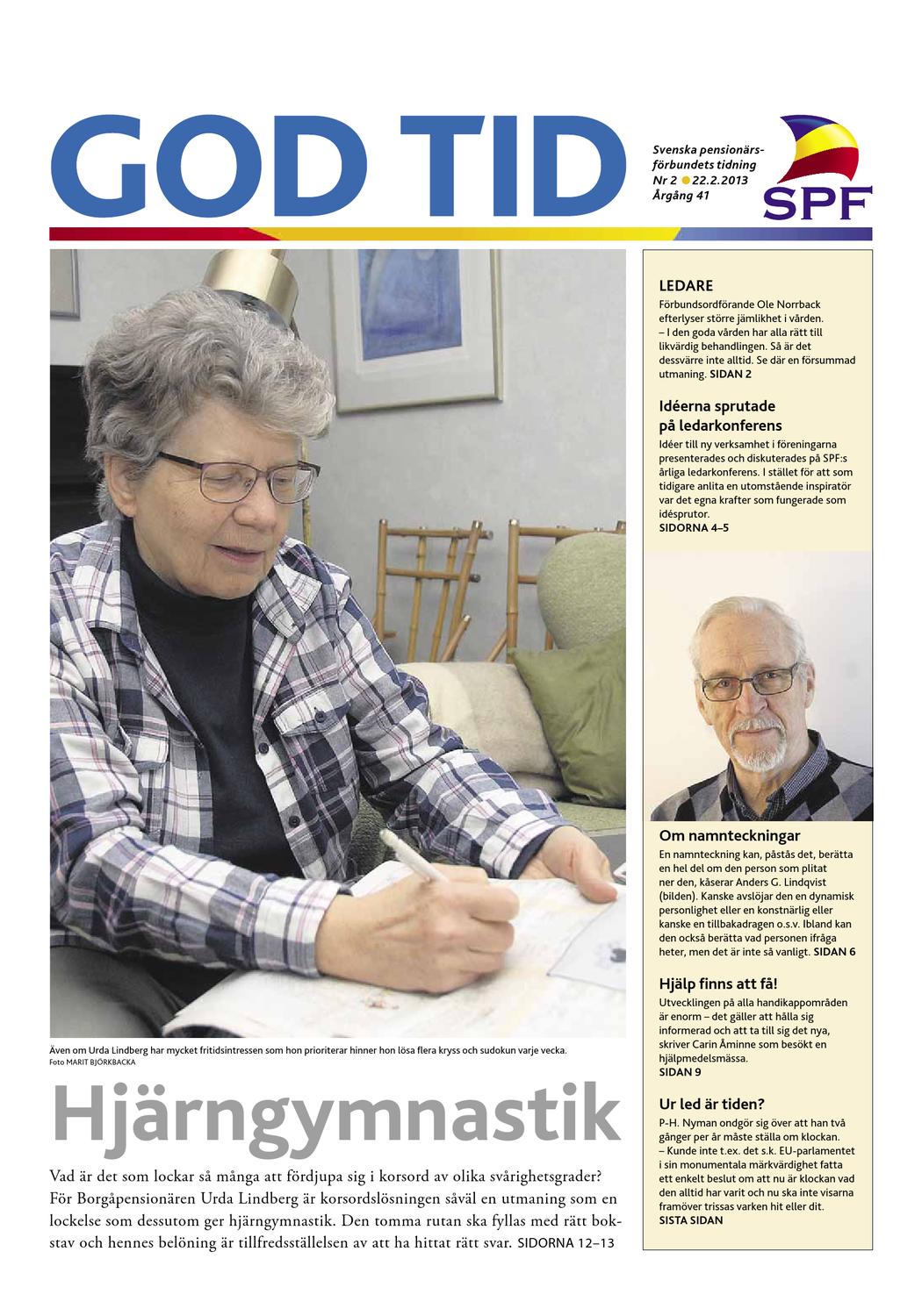 Gt0216 by svenska pensionärsförbundet, god tid issuu
