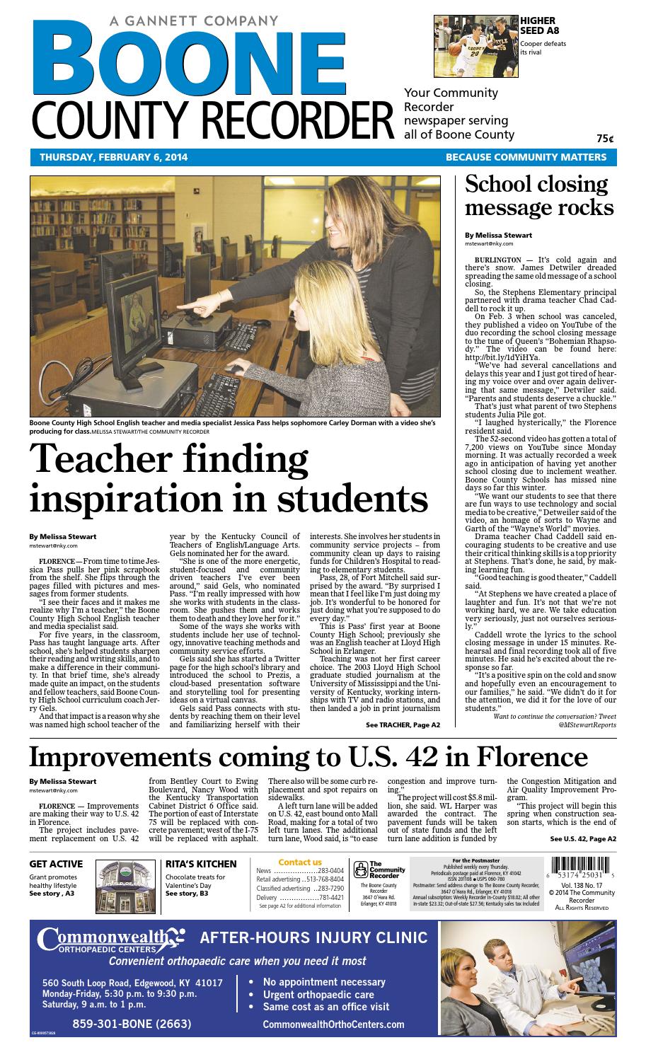Boone county recorder 020614 by Enquirer Media issuu