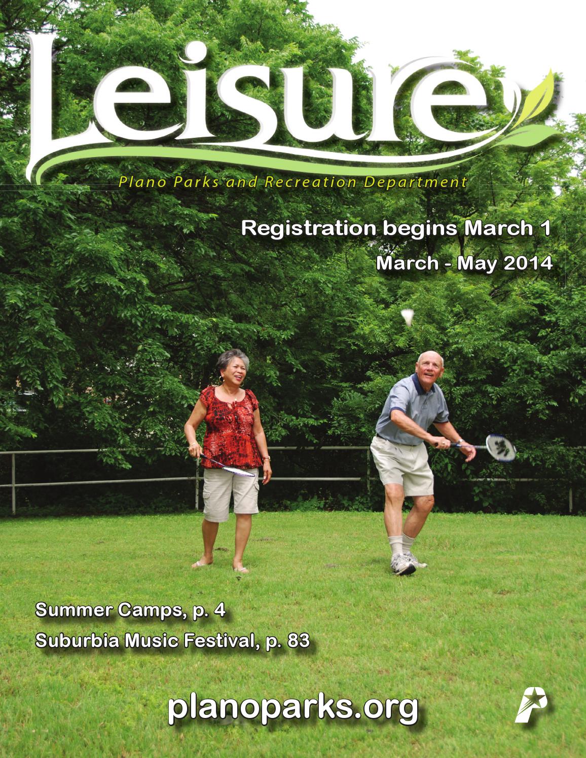 Plano Parks and Recreation Spring 2014 Leisure Catalog by Plano Parks