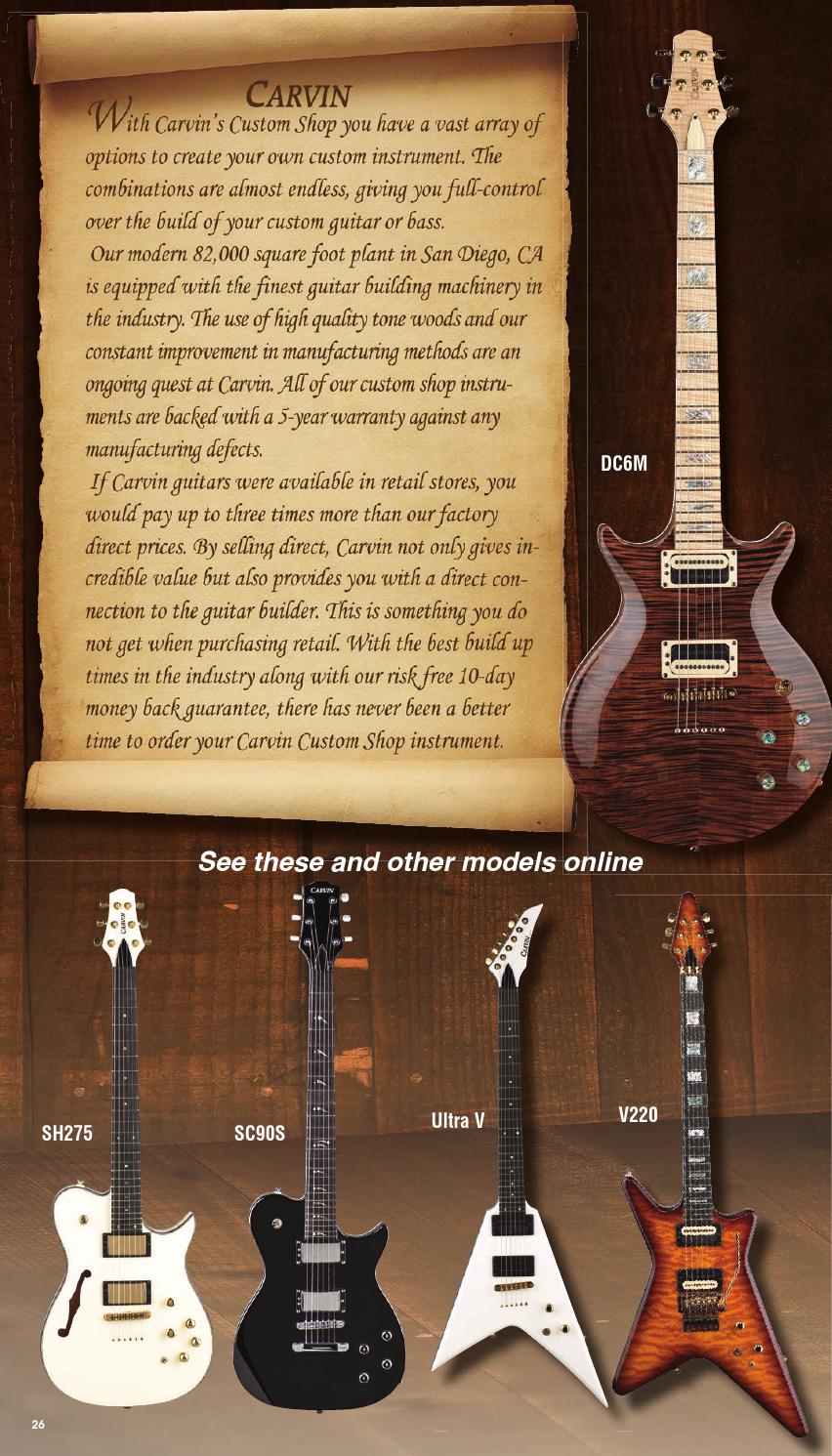 2014 01 carvin guitar catalog by Alex Lopez issuu