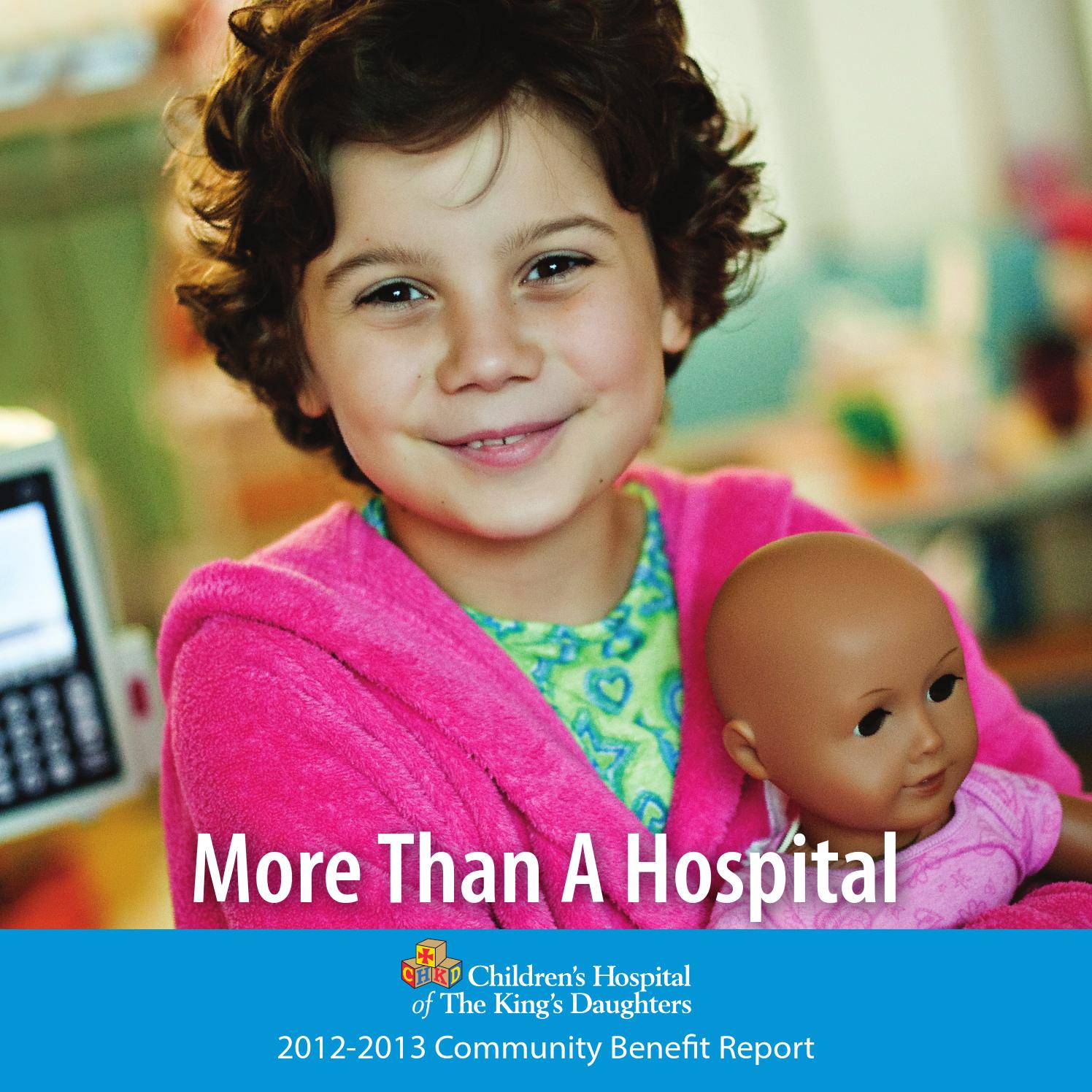 CHKD Community Benefit Report 2013 by Children's Hospital of The King's Daughters issuu