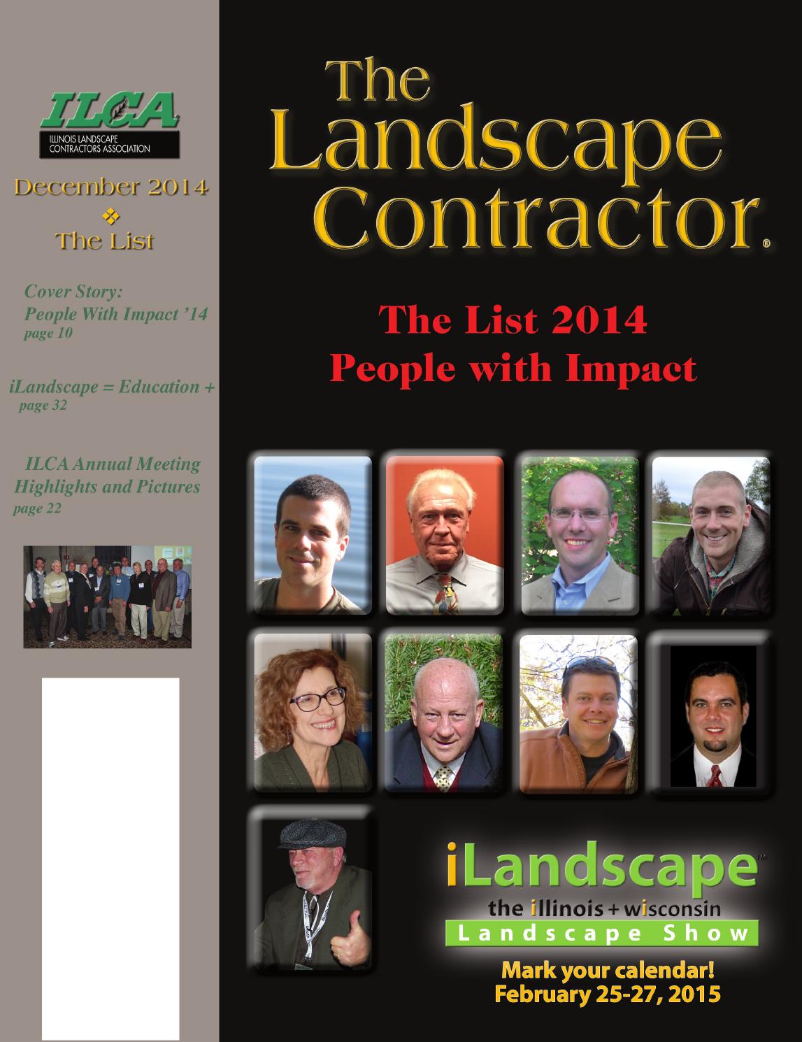 The Landscape Contractor Dec 2014 Digital By Association The Landscape Contractor Dec 2014 Digital By Association