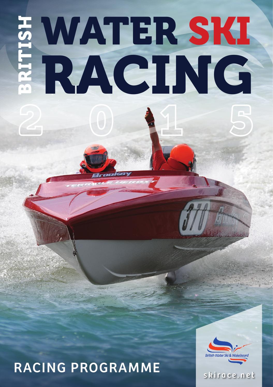 British Water Ski Racing programme 2015 by Tina Veater issuu