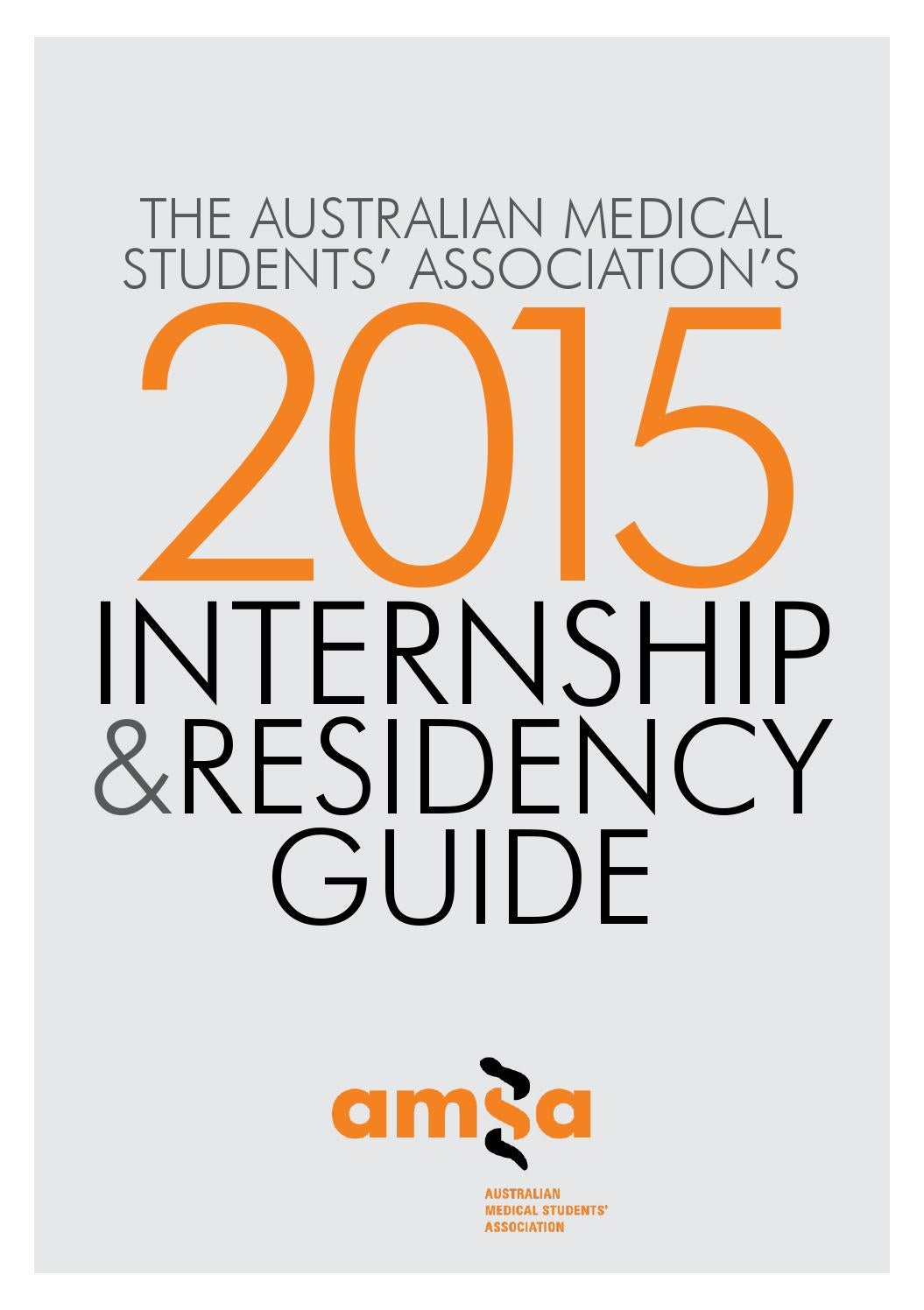 2015 AMSA Internship and Residency Guide