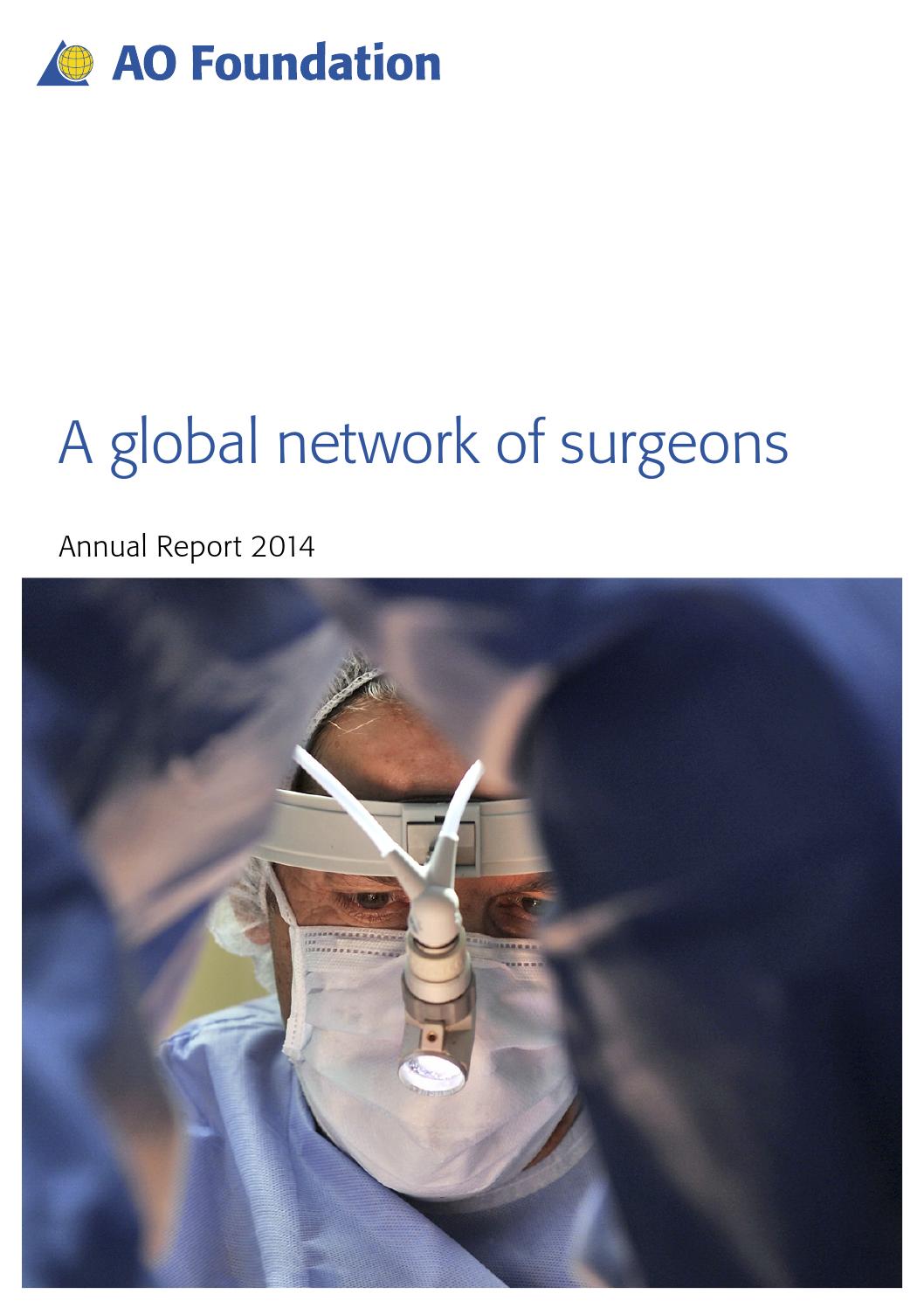 AO Foundation Annual Report 2014 by AO Foundation issuu