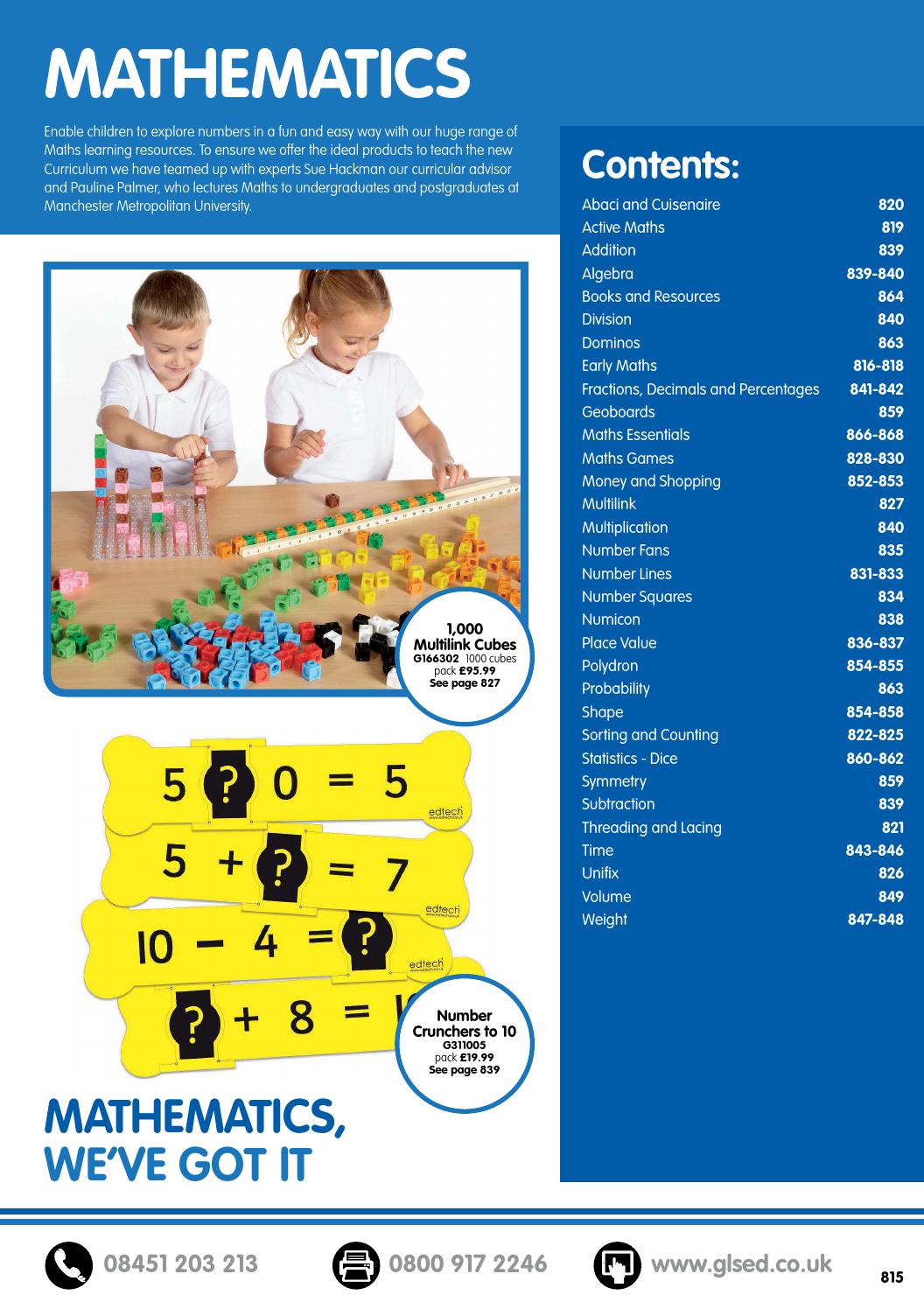 GLS Educational Supplies Catalogue 2015/16 Mathematics by Findel Ltd