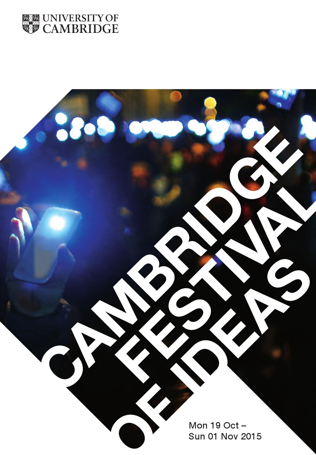 Living Room Pictures Of Ideas festival of ideas 2016 by university cambridge issuu