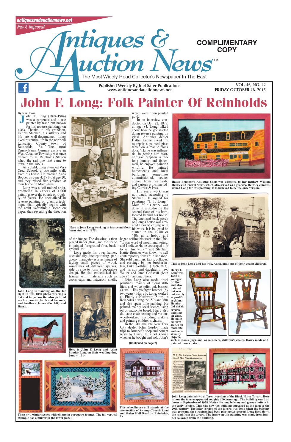 Antiques & Auction News 101615 by Antiques & Auction News issuu