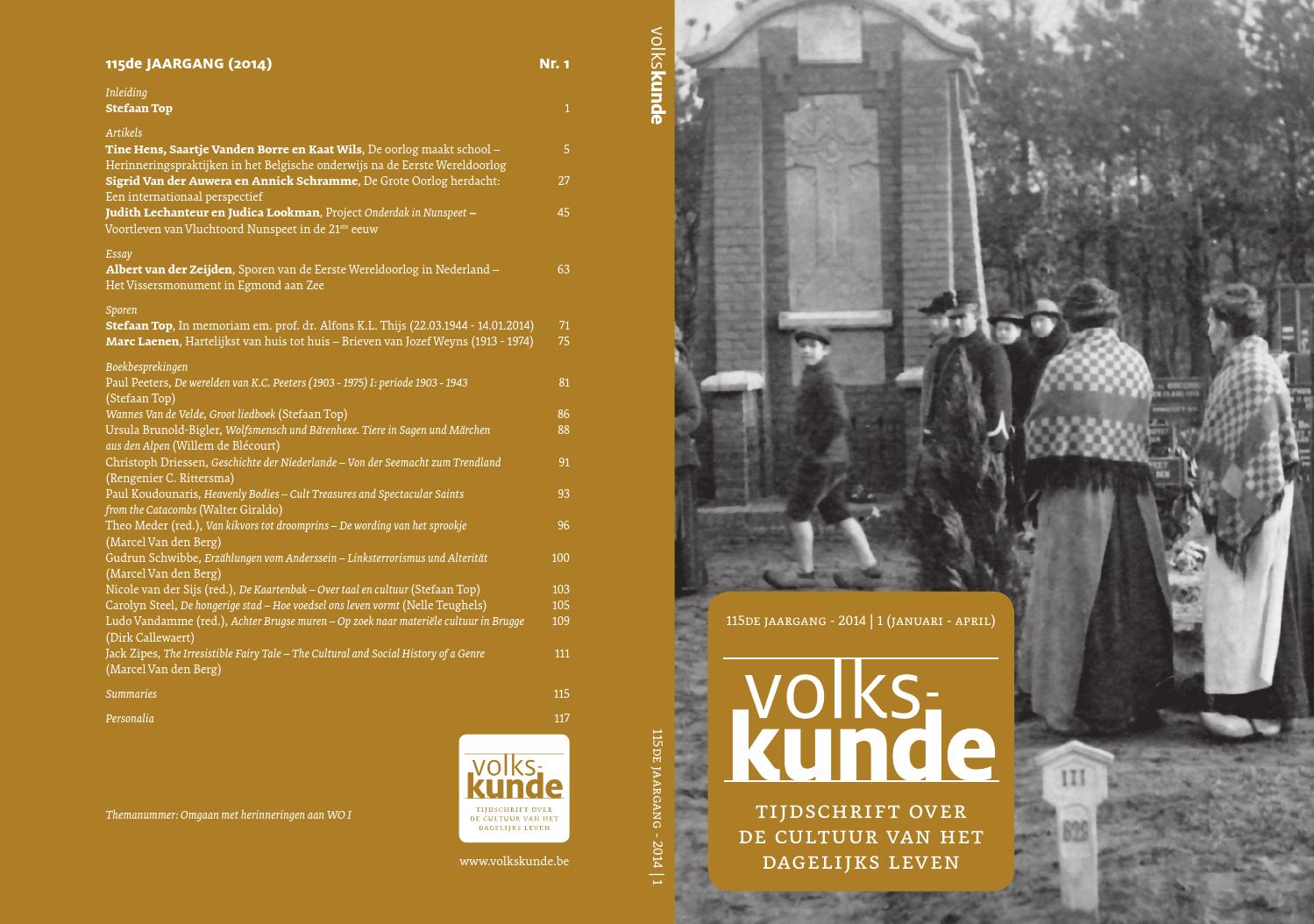Volkskunde 113 2012:1 by paul catteeuw issuu