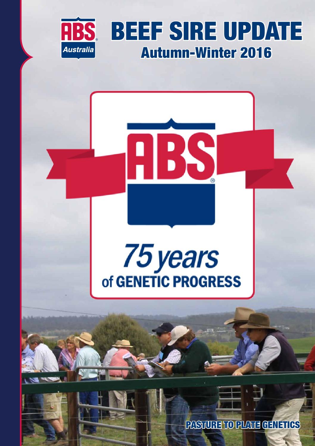 ABS Australia Beef Sire Update AutumnWinter 2016 by ABS Global, Inc