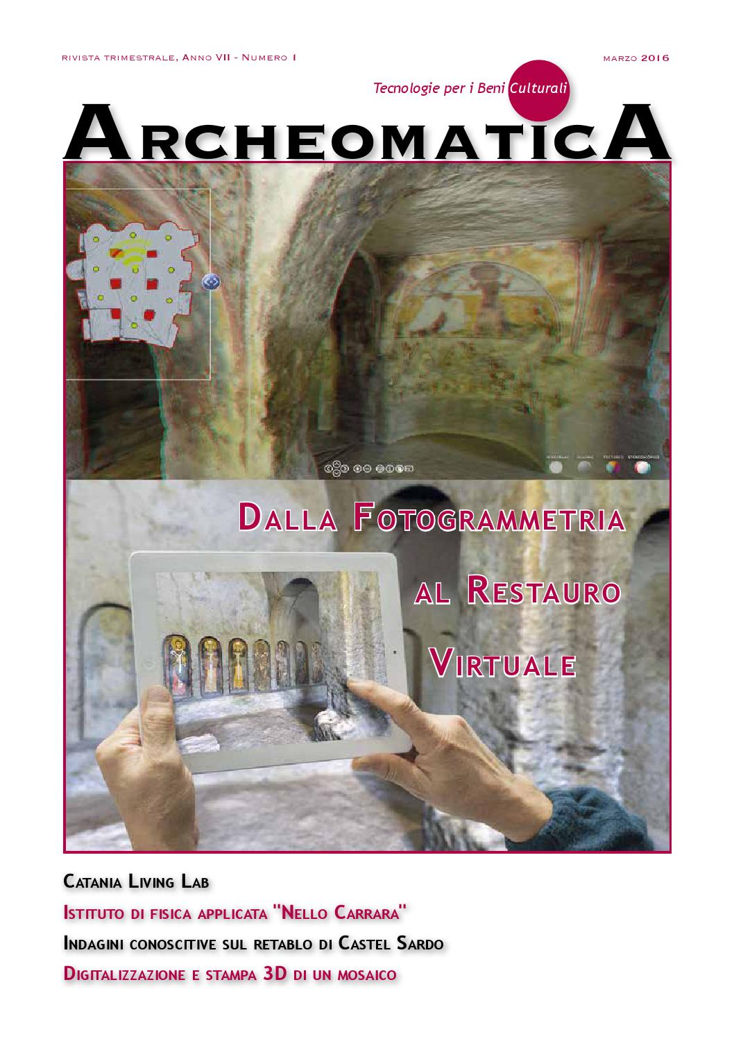 Archeomatica 1 2016 by mediageo soc. coop. issuu Proiezione ortogonale di un tavolo