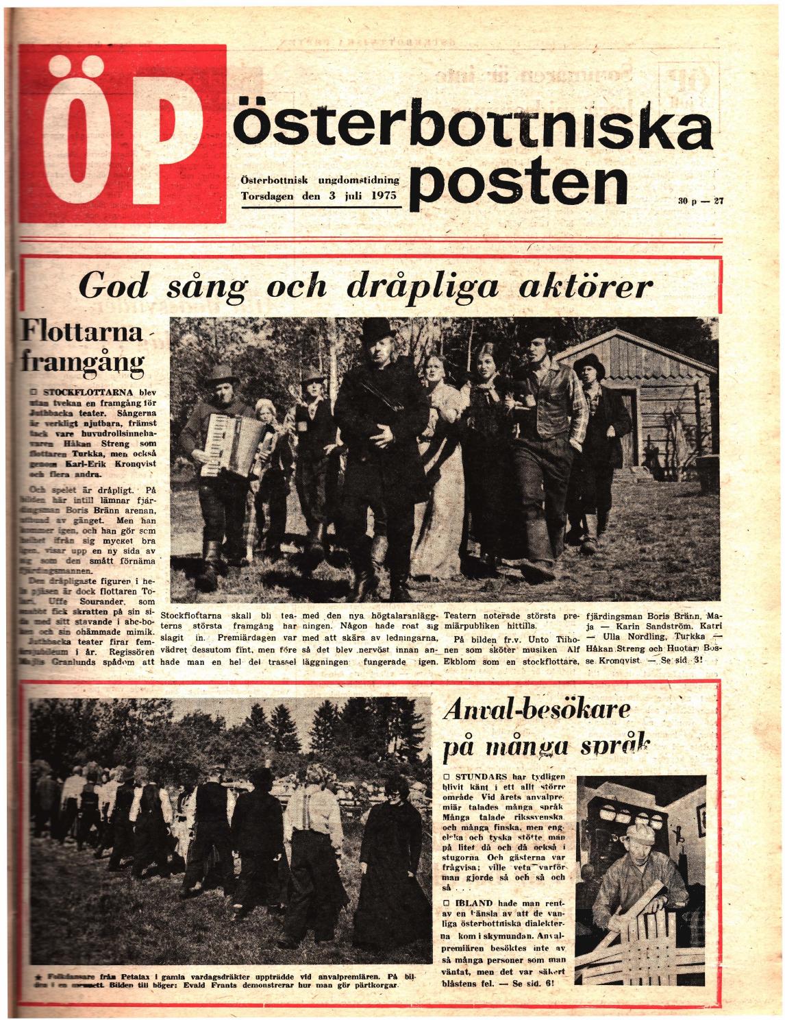 Ãsterbottniska posten (Ãp) nr. 27 1975 by Ãsterbottniska posten ...