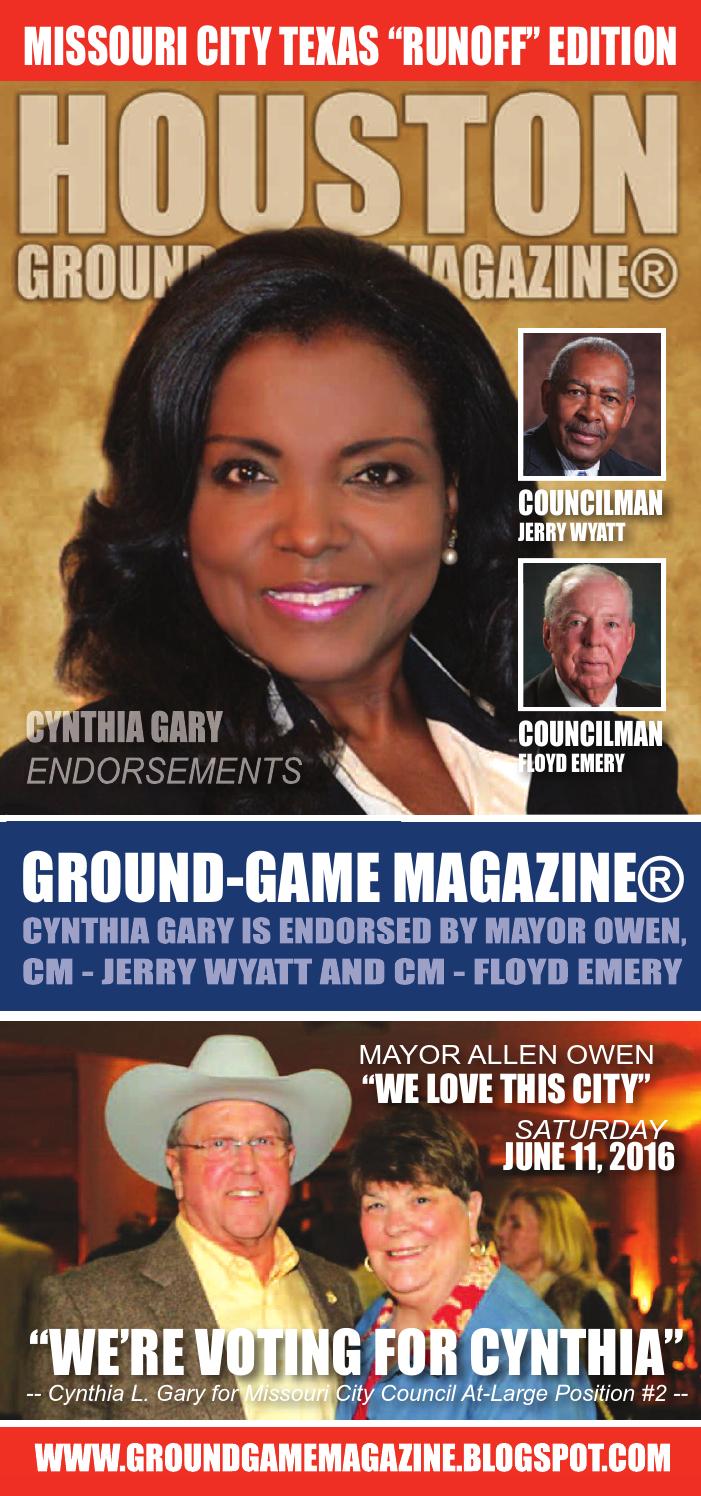 Cynthia Gary for Missouri City Council AtLarge Position 2 by Aubrey R