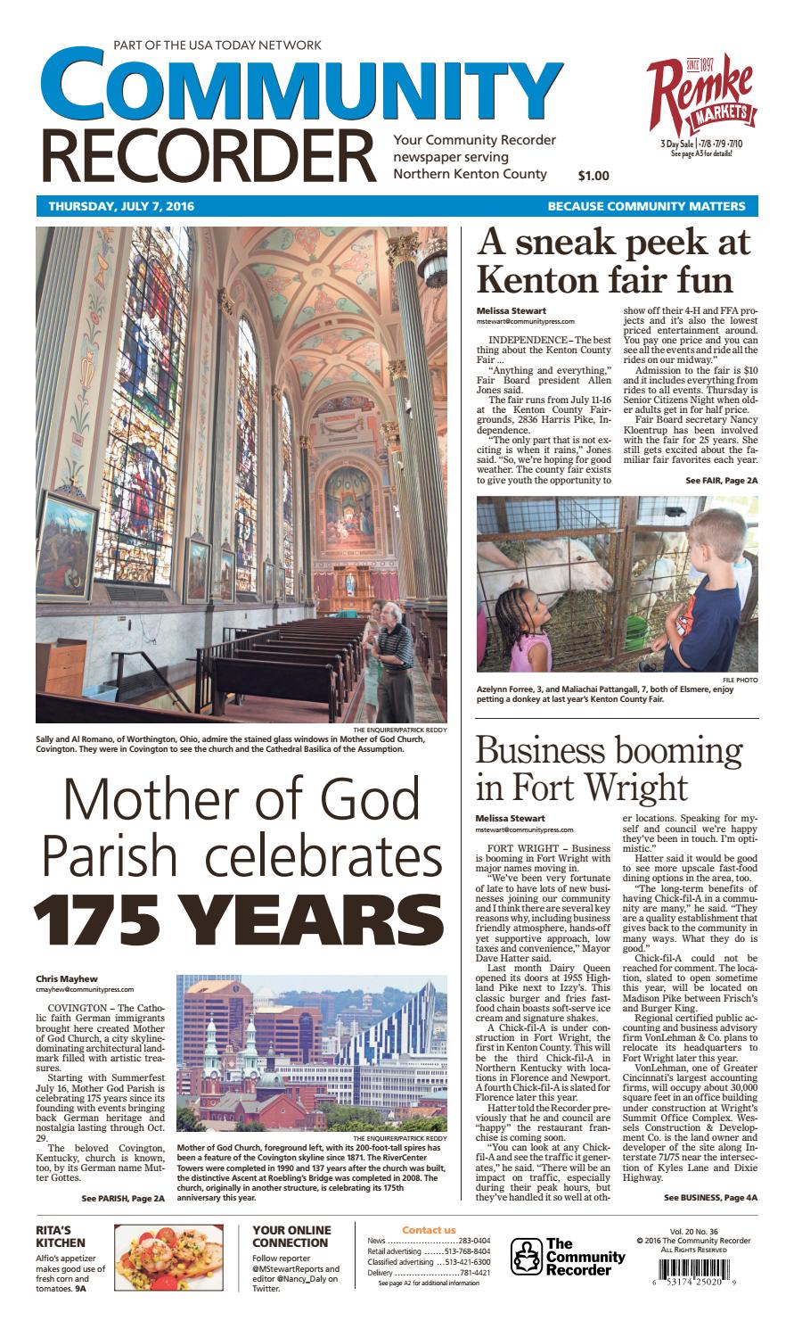 Community Recorder 070716 By Enquirer Media Issuu Community Recorder 070716 By Enquirer Media Issuu