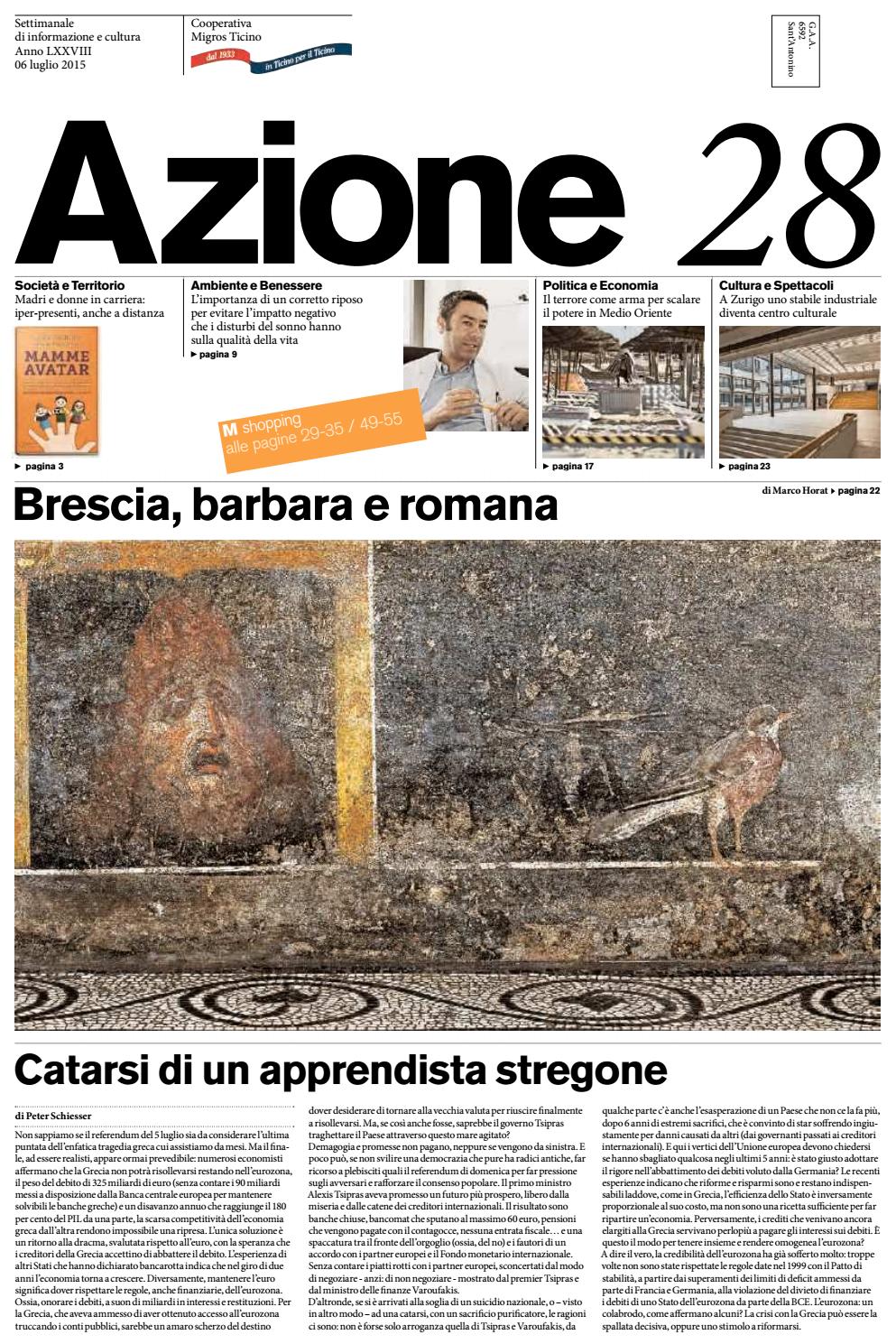 Azione 04 del 25 gennaio 2016 by azione, settimanale di migros ...