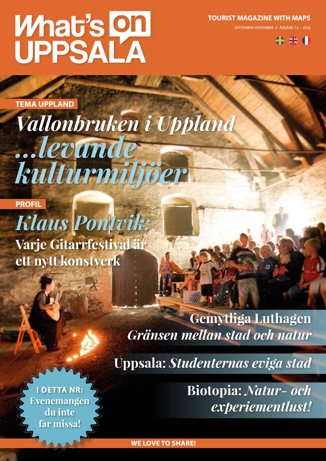 What's on uppsala autumn 2016 by mia ulin issuu