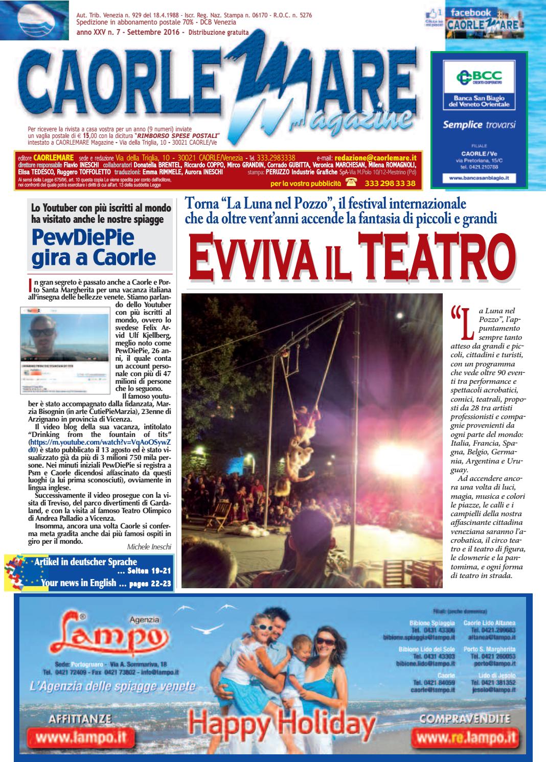 Caorlemare magazine settembre 2016 by flavio ineschi issuu