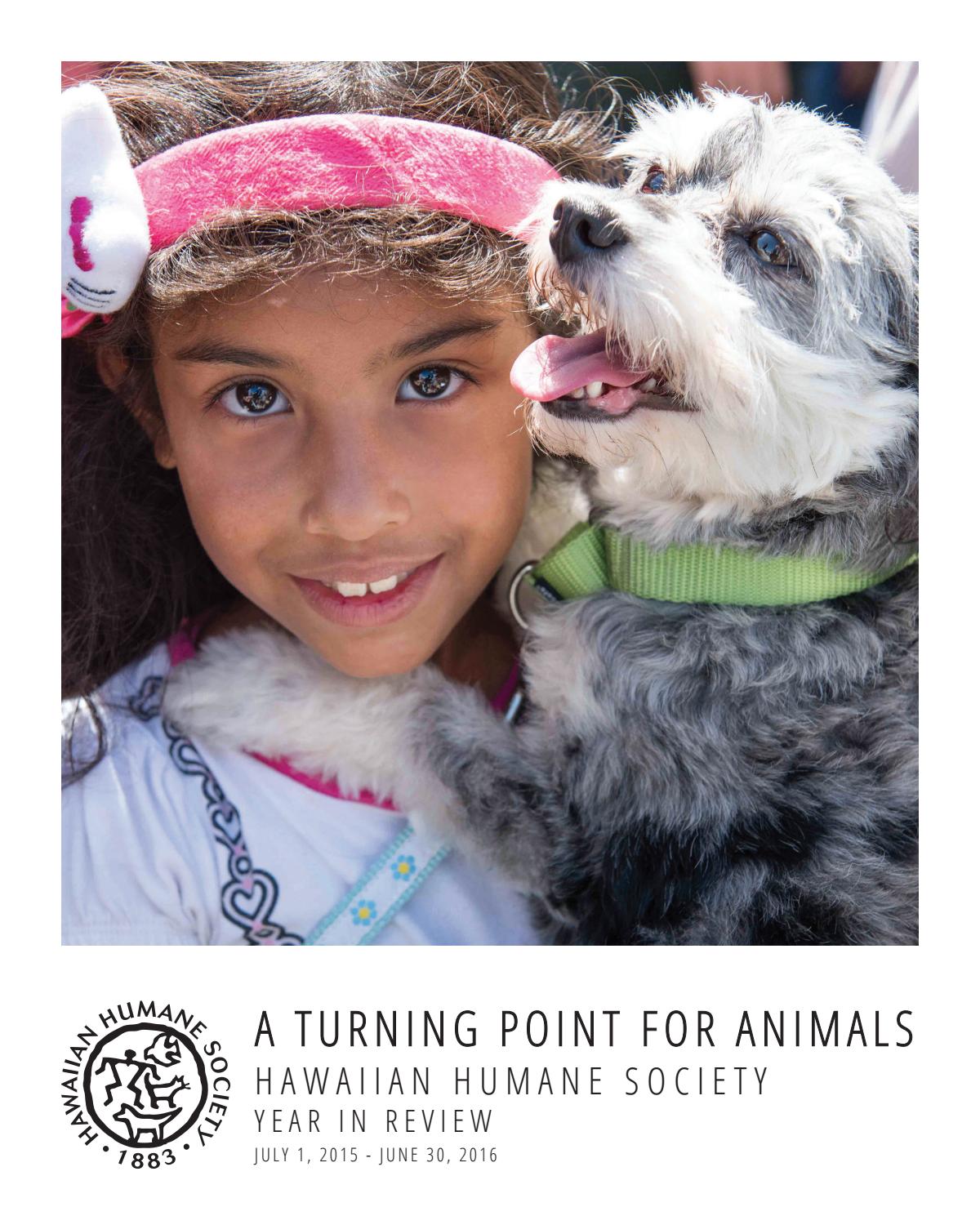 Hawaiian Humane Society 20152016 Annual Report by Hawaiian Humane