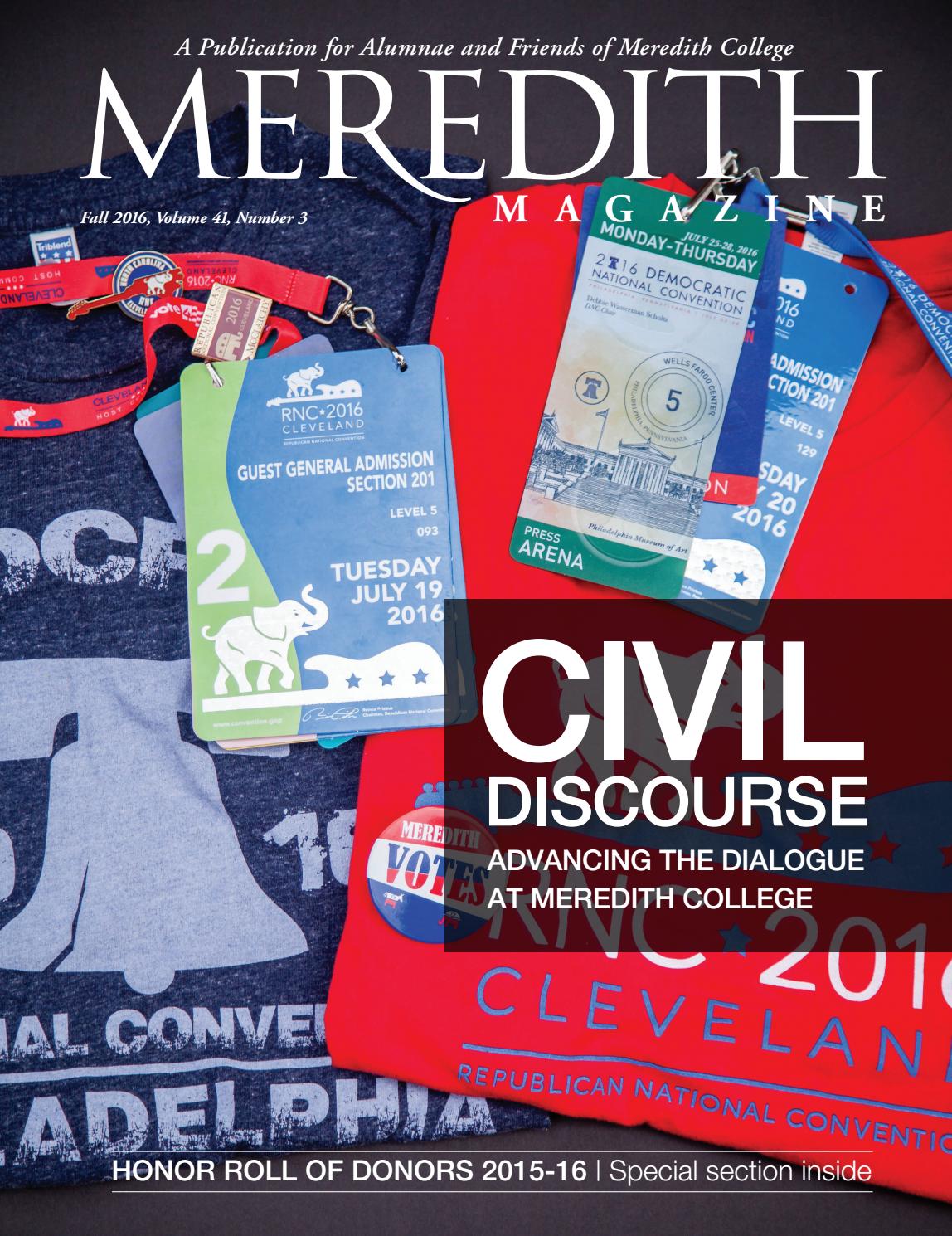 Meredith Magazine, Fall 2016 by Meredith College issuu