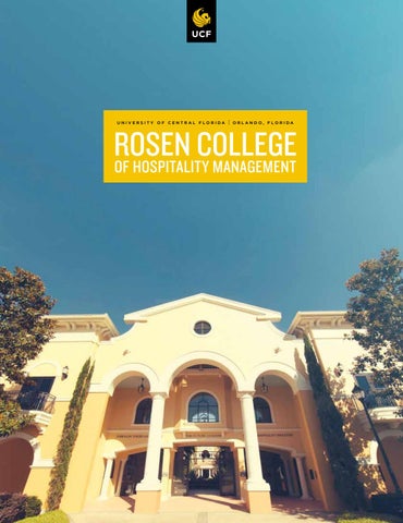 Rosen College of Hospitality Management Viewbook Rosen College of Hospitality Management Viewbook