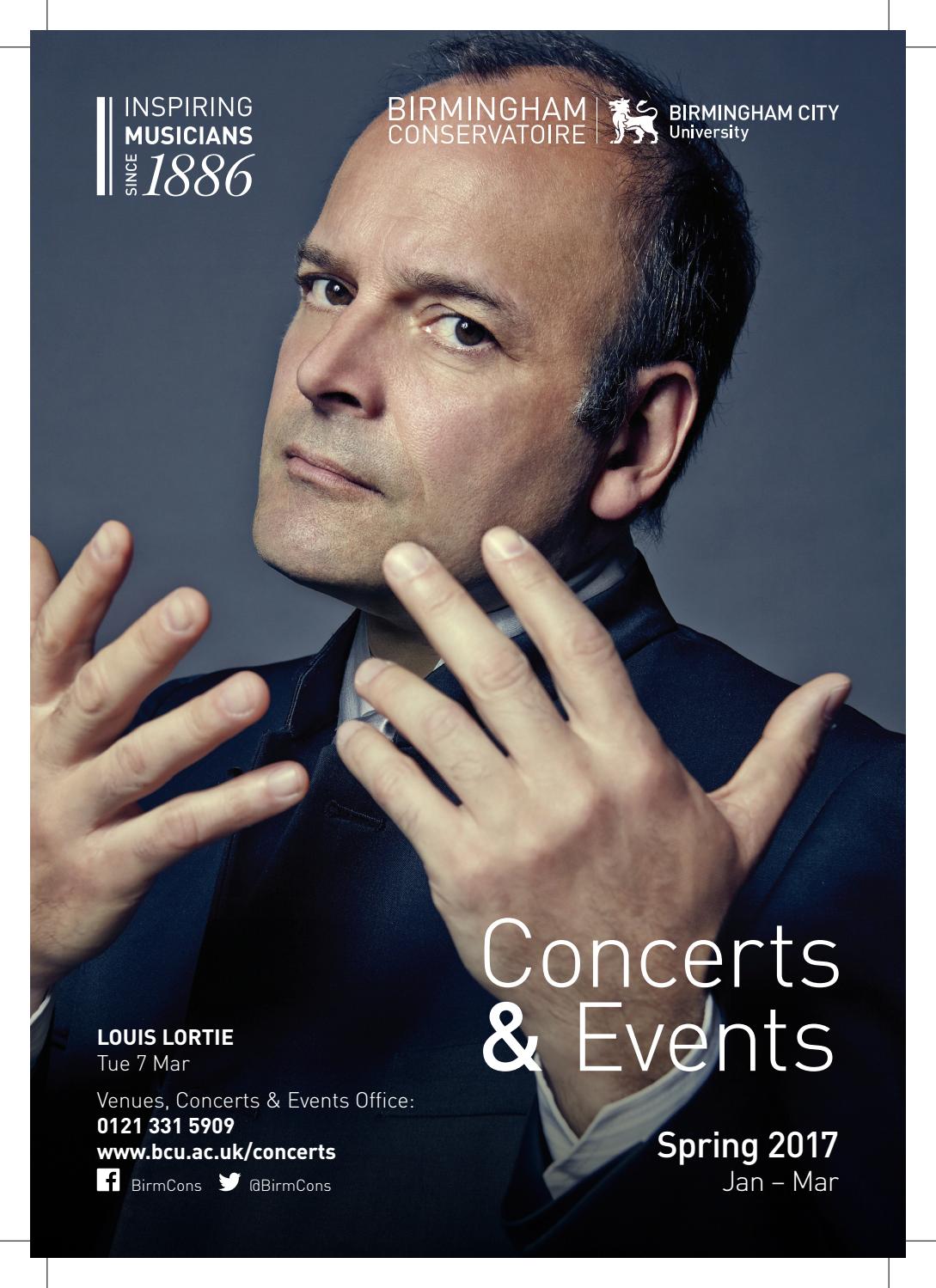 Spring 2017 birmingham conservatoire concert diary by birmingham ...