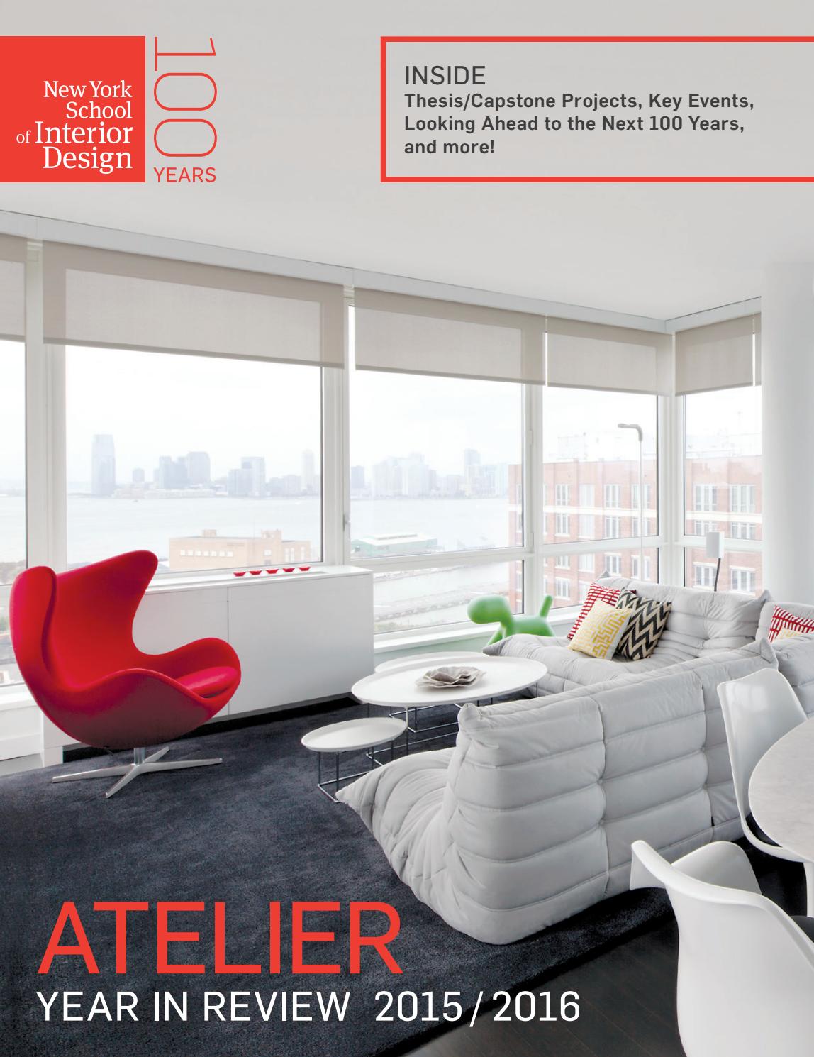 Atelier: year in review 2014/2015 by new york school of interior ... Welcher tisch zu beagen sofa