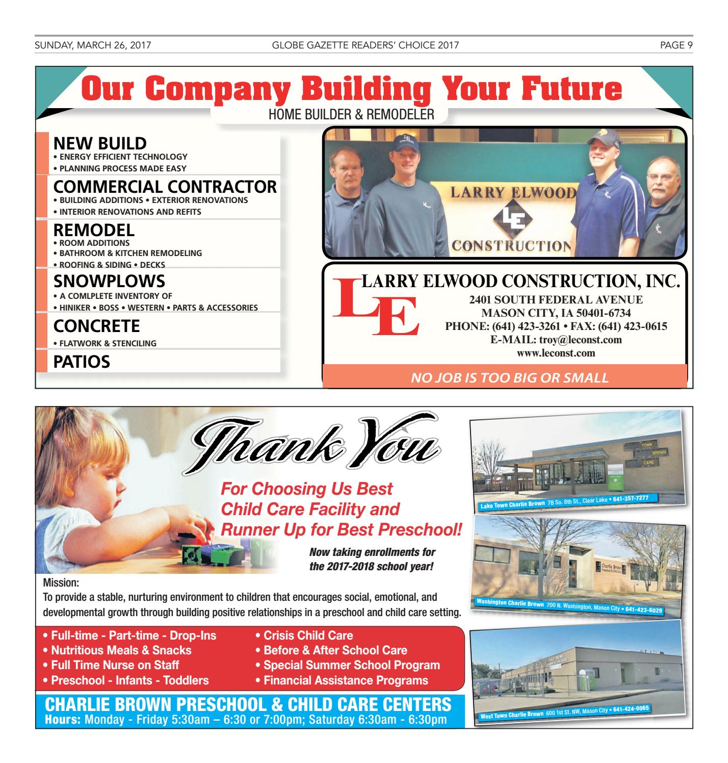 2017 readers choice by Globe Gazette (page 9) issuu