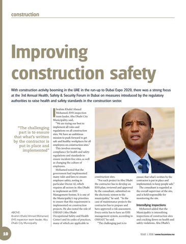 Improving construction safety