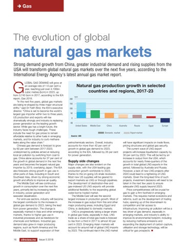 The evolution of global natural gas markets
