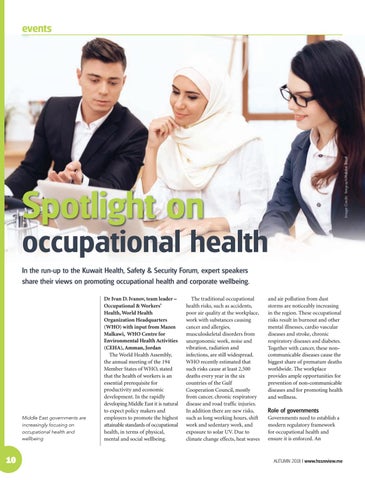 Spotlight on occupational health