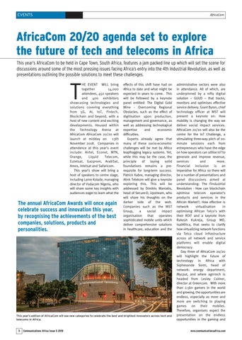 AfricaCom 20/20 agenda set to explore the future of tech and telecoms in Africa