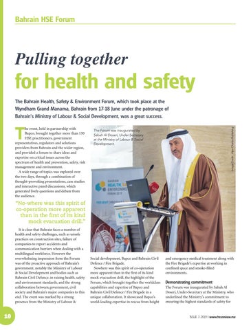 Pulling together for health and safety