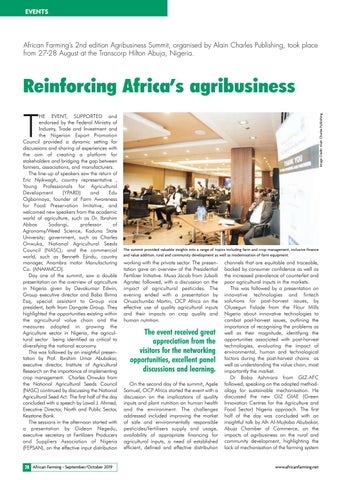 Reinforcing Africa’s agribusiness