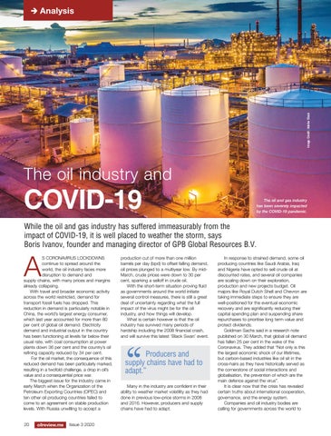 The oil industry and COVID-19