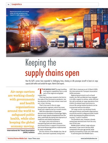 Keeping the supply chains open