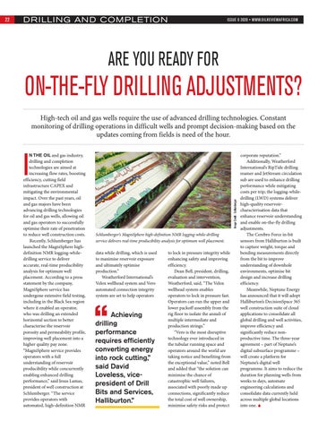 Are you ready for on-the-fly drilling adjustments?